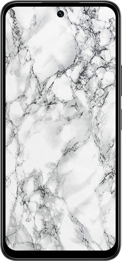 Силиконовый чехол Мрамор белый для Infinix Smart 10 PLus - 4480u-4108 изображение 