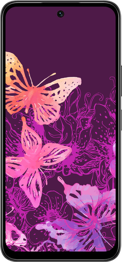 Силіконовий чехол Метелики v2 для Infinix Smart 10 PLus - 5475u-4108 изображение 