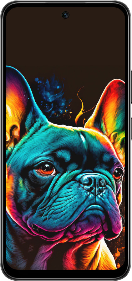 Силіконовий чехол Яскравий бульдог для Infinix Smart 10 PLus - 5547u-4108 изображение 