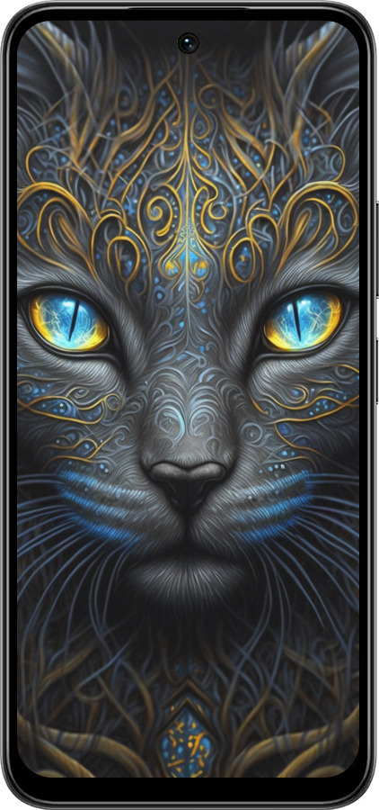 Силиконовый чехол Кошка для Infinix Smart 10 PLus - 5548u-4108 изображение 