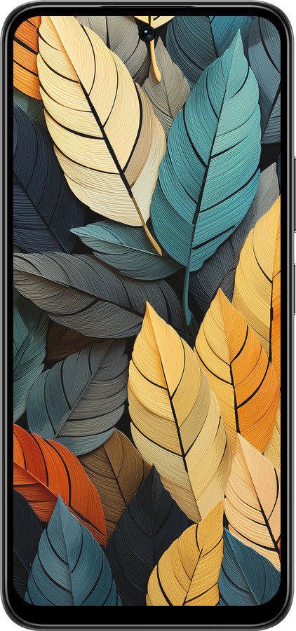 Силиконовый чехол Кольорове листя для Infinix Smart 10 PLus - 5644u-4108 изображение 