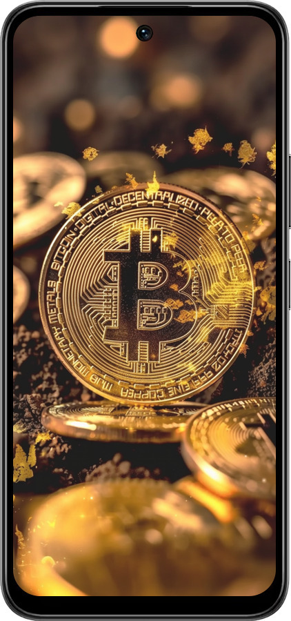 Силіконовий чехол Золота лихоманка біткойна для Infinix Smart 10 PLus - 6089u-4108 изображение 
