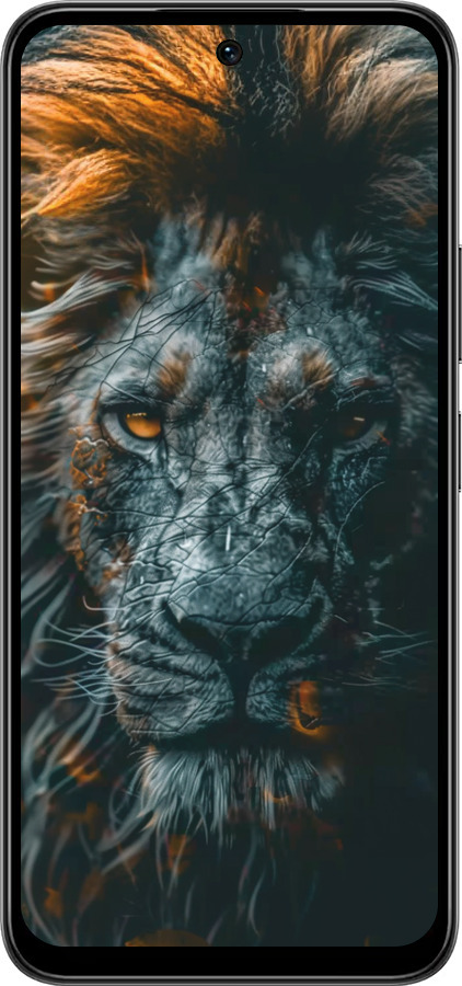 Силиконовый чехол Лев в сумерках для Infinix Smart 10 PLus - 6154u-4108 изображение 