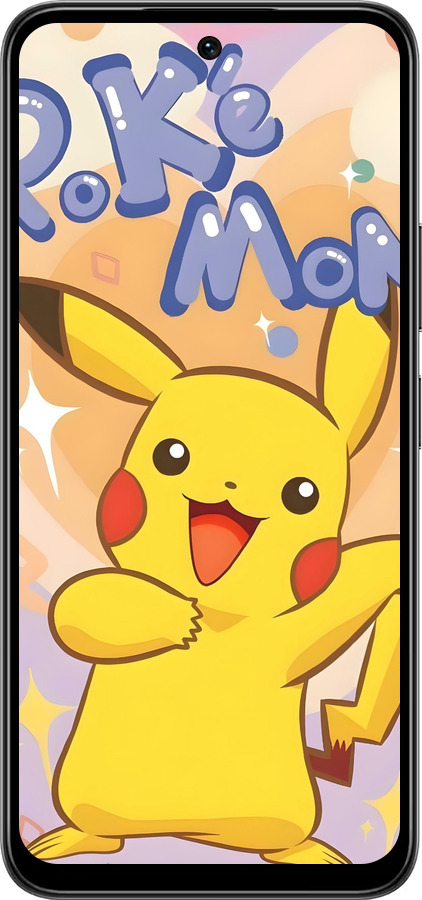 Силиконовый чехол Пикачу для Infinix Smart 10 PLus - 6383u-4108 изображение 