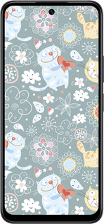 Силиконовый чехол Котята v3 для Infinix Smart 10 - 1223u-4104 изображение 