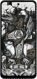 Силиконовый чехол Тату Викинг для Infinix Smart 10 - 4098u-4104 изображение 