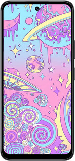 Силиконовый чехол Розовая галактика для Infinix Smart 10 - 4146u-4104 изображение 