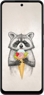 Силиконовый чехол Енотик с мороженым для Infinix Smart 10 - 4602u-4104 изображение 