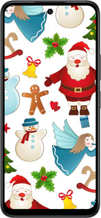 Силиконовый чехол Новогодний 1 для Infinix Smart 10 - 4614u-4104 изображение 