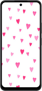 Силиконовый чехол Сердечки 2 для Infinix Smart 10 - 4763u-4104 изображение 