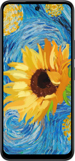 Силиконовый чехол Цветы желто-голубые для Infinix Smart 10 - 5308u-4104 изображение 