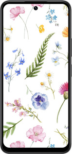 Силиконовый чехол Цветочный фон v2 для Infinix Smart 10 - 5472u-4104 изображение 