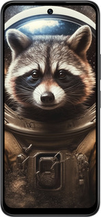 Силиконовый чехол Raccoon austronaut для Infinix Smart 10 - 5581u-4104 изображение 