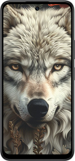 Силиконовый чехол Волчий взгляд для Infinix Smart 10 - 6066u-4104 изображение 