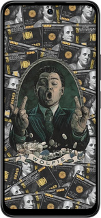 Силиконовый чехол Волк с валл стрит для Infinix Smart 10 - 6287u-4104 изображение 