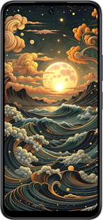 Силиконовый чехол Арт волны для Infinix Smart 10 - 6332u-4104 изображение 