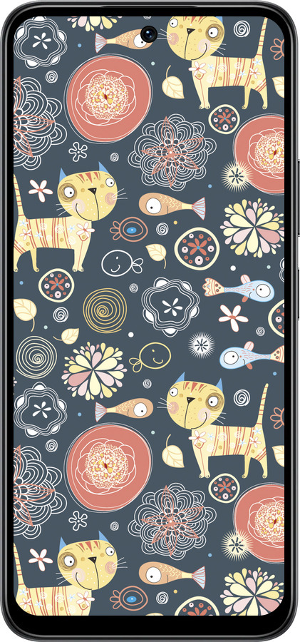 Силиконовый чехол Котята v4 для Infinix Smart 10 - 1224u-4104 изображение 