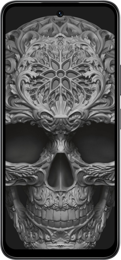 Силиконовый чехол skull-ornament для Infinix Smart 10 - 4101u-4104 изображение 