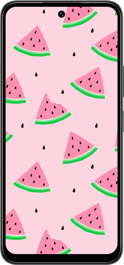 Силиконовый чехол Розовый арбуз для Infinix Smart 10 - 4314u-4104 изображение 