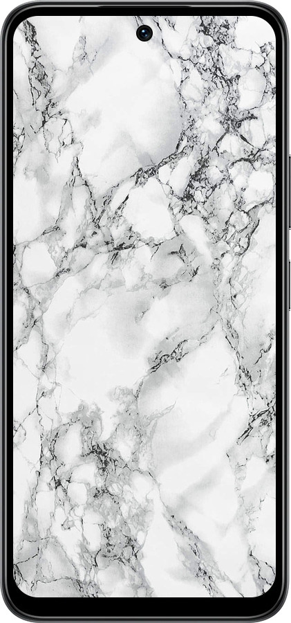 Силиконовый чехол Мрамор белый для Infinix Smart 10 - 4480u-4104 изображение 
