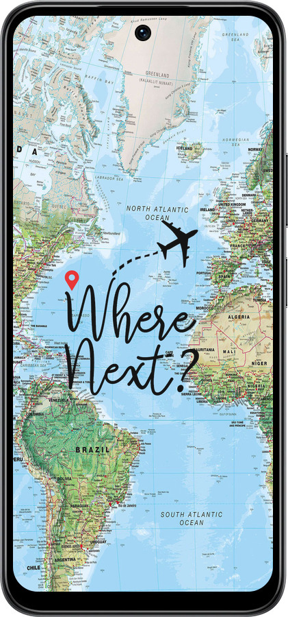 Силиконовый чехол Путешествие для Infinix Smart 10 - 4503u-4104 изображение 