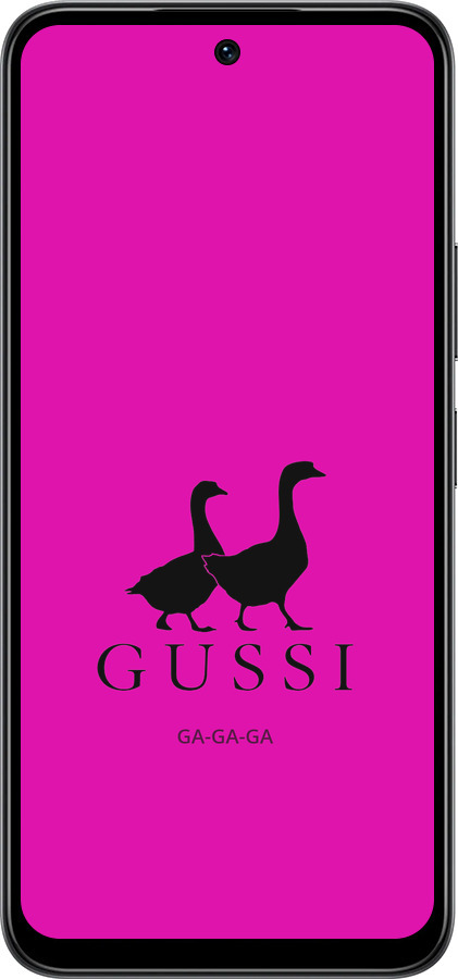 Силиконовый чехол Гуси для Infinix Smart 10 - 4561u-4104 изображение 