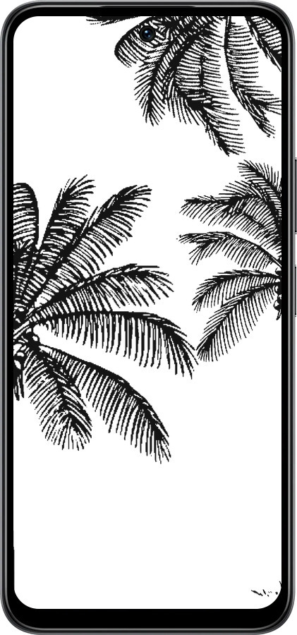 Силиконовый чехол Пальмы1 для Infinix Smart 10 - 4634u-4104 изображение 