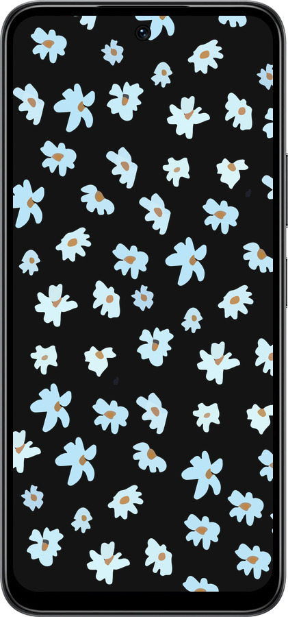 Силиконовый чехол Цветочный для Infinix Smart 10 - 4900u-4104 изображение 
