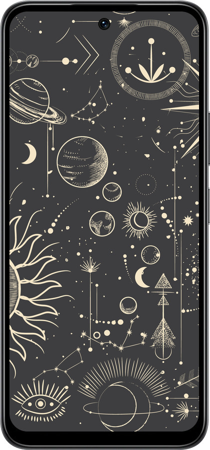 Силиконовый чехол Фаза луны для Infinix Smart 10 - 5605u-4104 изображение 