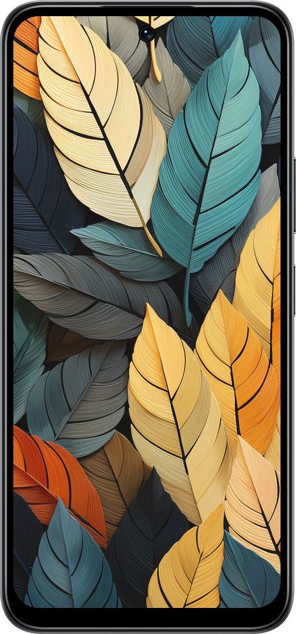 Силиконовый чехол Кольорове листя для Infinix Smart 10 - 5644u-4104 изображение 