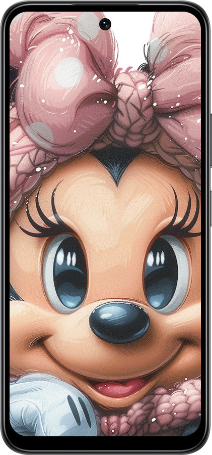 Силиконовый чехол Минни Маус с бантиком для Infinix Smart 10 - 6055u-4104 изображение 