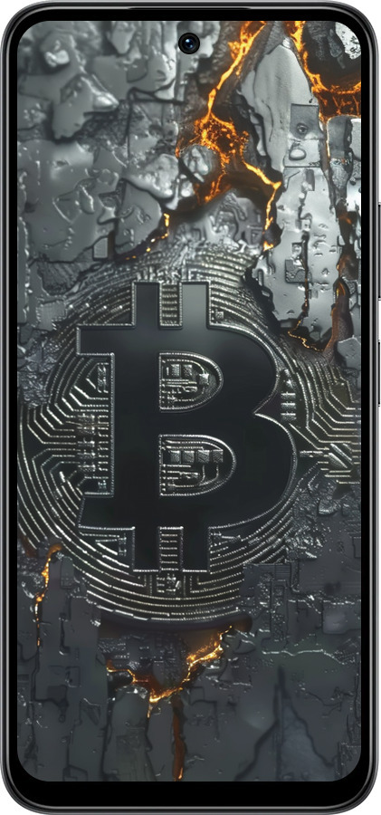 Силиконовый чехол Раскаленный биткойн для Infinix Smart 10 - 6091u-4104 изображение 