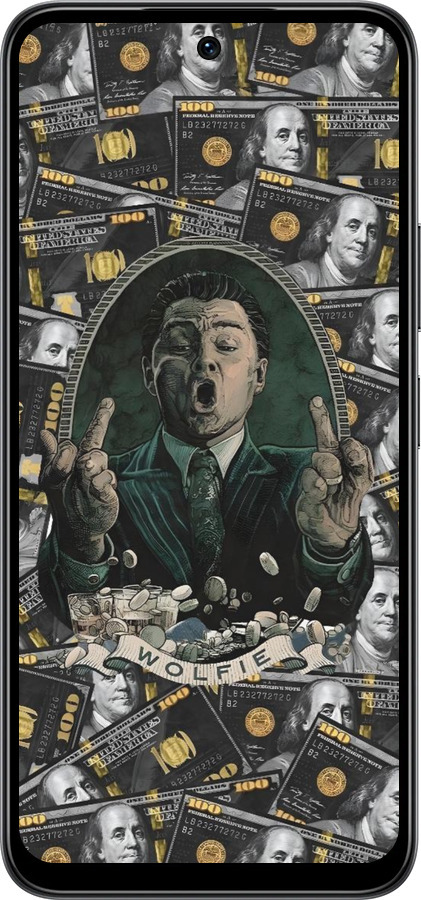 Силиконовый чехол Волк с валл стрит для Infinix Smart 10 - 6287u-4104 изображение 