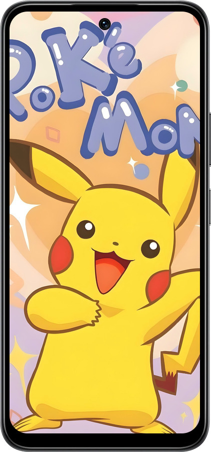 Силиконовый чехол Пикачу для Infinix Smart 10 - 6383u-4104 изображение 