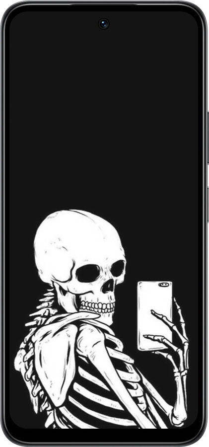 Силиконовый чехол Скелет делает Selfie для Infinix Smart 10 - 6535u-4104 изображение 