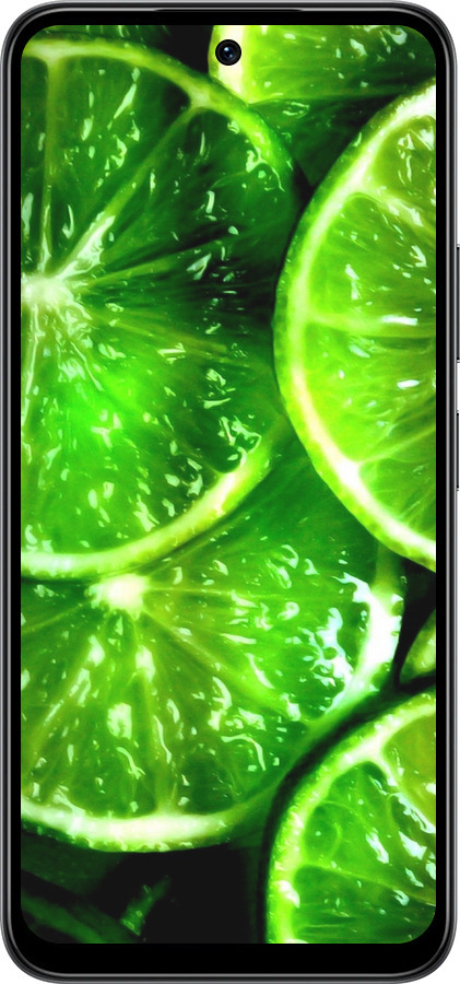 Силиконовый чехол Зелёные дольки лимона для Infinix Smart 10 - 852u-4104 изображение 