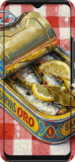 3D пластиковый матовый чехол Vintage Sardine Tin Phone для Infinix Smart 6 - 6772m-2758 изображение 