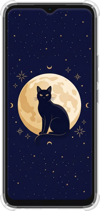 Силикон с усиленными углами чехол Cute Cat Celestial/Witchy для Infinix Smart 6 - 6787sp-2758 изображение 