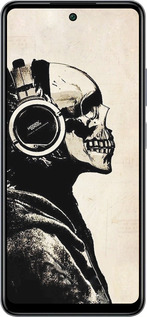 Силиконовый чехол Скелет-меломан v2 для Infinix Smart 8 Plus - 1200u-3677 изображение 