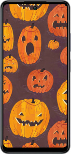 Силіконовий чехол Гарбузи на Хелловін для Infinix Smart 8 Plus - 233u-3677 изображение 