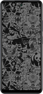 Силиконовый чехол Чёрно-серый стикер бомбинг для Infinix Smart 8 Plus - 2432u-3677 изображение 