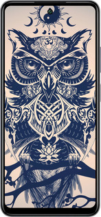 Силиконовый чехол Узорчатая сова для Infinix Smart 8 Plus - 4000u-3677 изображение 
