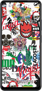 Силиконовый чехол Many different logos для Infinix Smart 8 Plus - 4022u-3677 изображение 