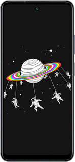 Силиконовый чехол Лунная карусель для Infinix Smart 8 Plus - 4136u-3677 изображение 