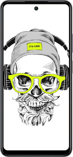 Силіконовий чехол Череп в окулярах і навушниках для Infinix Smart 8 Plus - 4144u-3677 изображение 