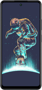 Силиконовый чехол Космонавт на скейтборде для Infinix Smart 8 Plus - 4145u-3677 изображение 