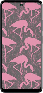 Силиконовый чехол Vintage-Flamingos для Infinix Smart 8 Plus - 4171u-3677 изображение 