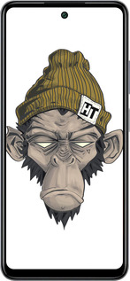 Силиконовый чехол Обезьяна в шапке для Infinix Smart 8 Plus - 4183u-3677 изображение 