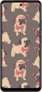 Силіконовий чехол мопсики 2 для Infinix Smart 8 Plus - 4362u-3677 изображение 