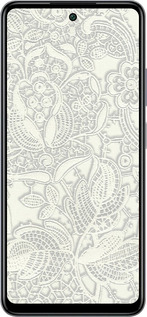 Силиконовый чехол Белое кружево для Infinix Smart 8 Plus - 4383u-3677 изображение 